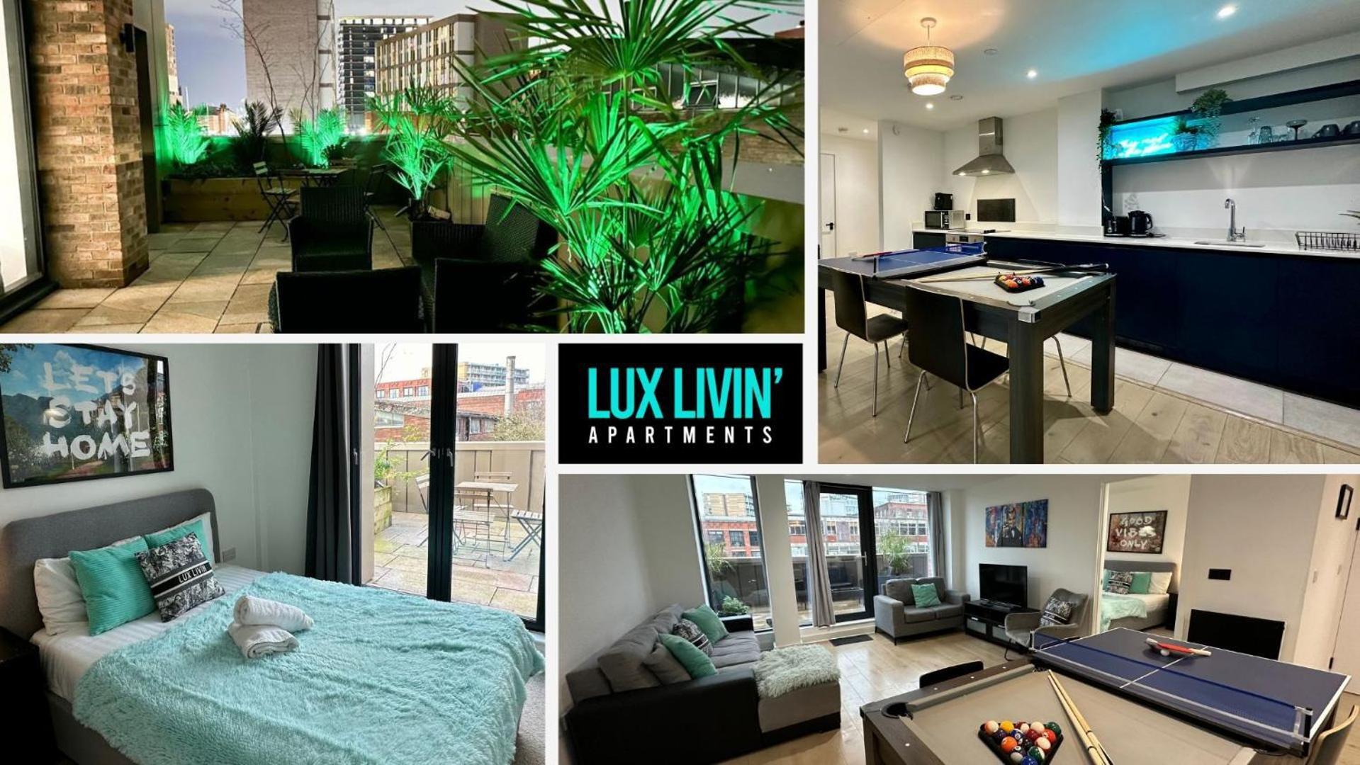 Lux Livin' Apartments - Luxury 2 Bed Apartment With Sky Garden Mánchester Exterior foto