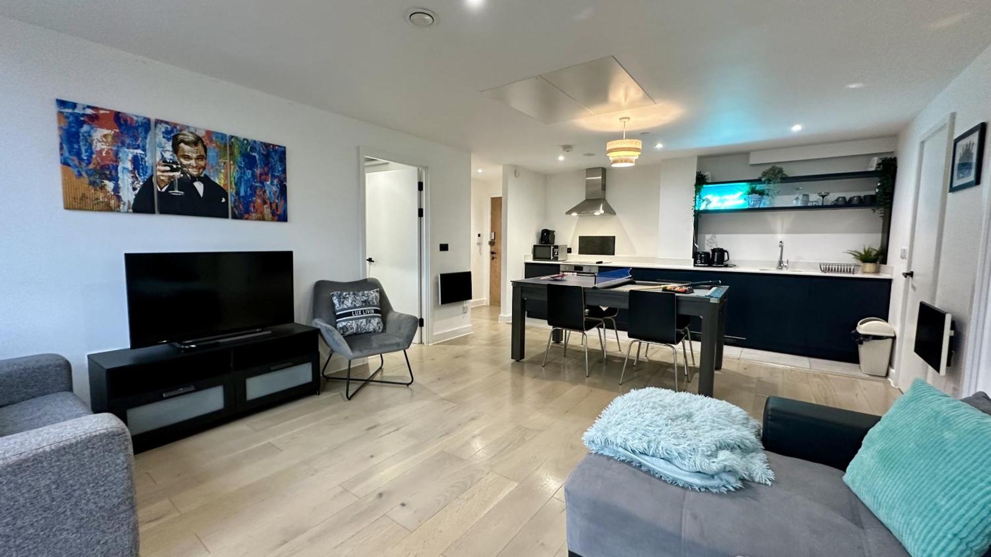 Lux Livin' Apartments - Luxury 2 Bed Apartment With Sky Garden Mánchester Exterior foto