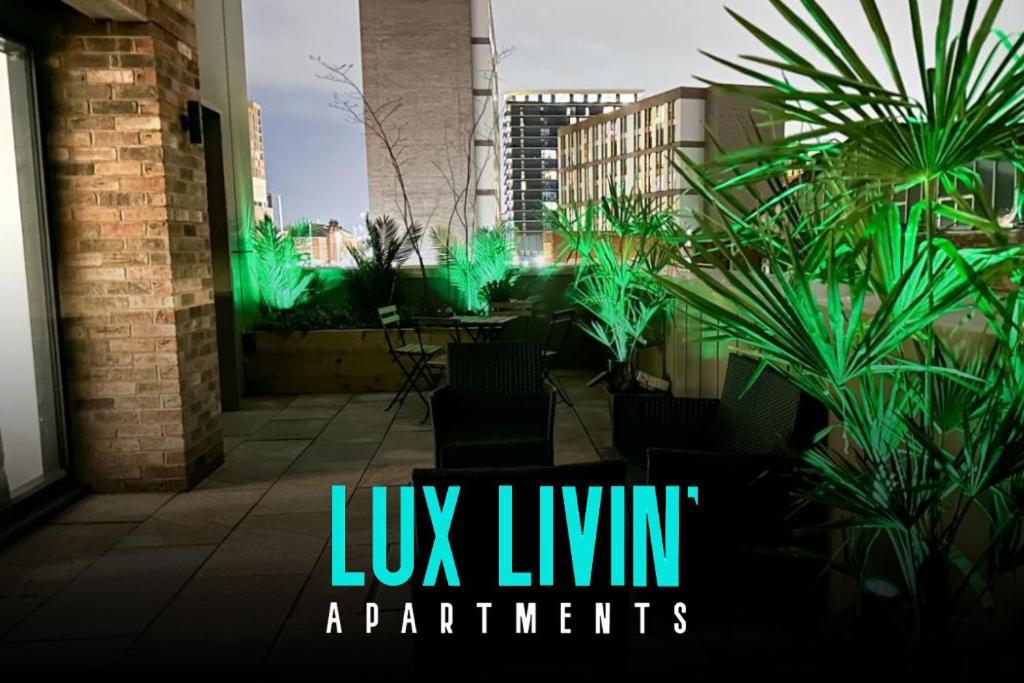 Lux Livin' Apartments - Luxury 2 Bed Apartment With Sky Garden Mánchester Exterior foto